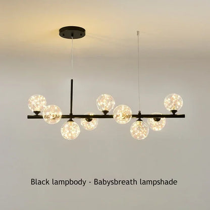 DecorBites™ Glass Ball Chandelier for Dining Room