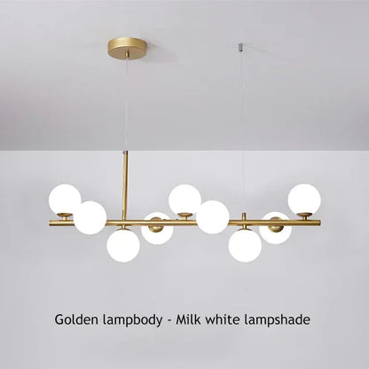 DecorBites™ Glass Ball Chandelier for Dining Room