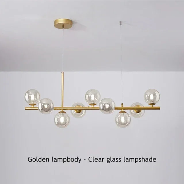 DecorBites™ Glass Ball Chandelier for Dining Room
