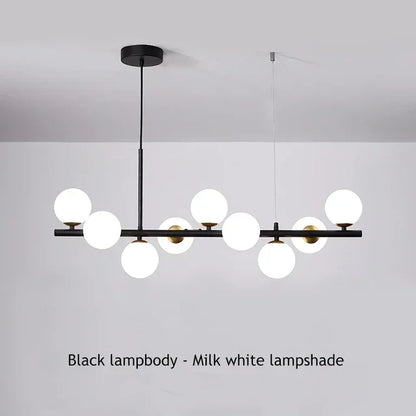 DecorBites™ Glass Ball Chandelier for Dining Room