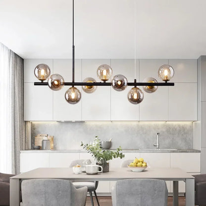 DecorBites™ Glass Ball Chandelier for Home Lighting