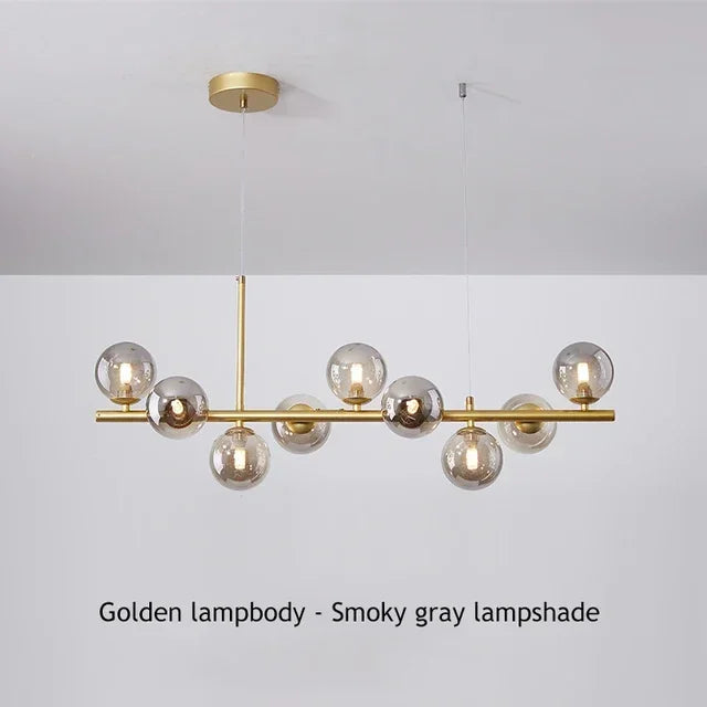 DecorBites™ Glass Ball Chandelier for Home Lighting