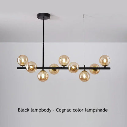 DecorBites™ Glass Ball Chandelier for Modern Home Lighting