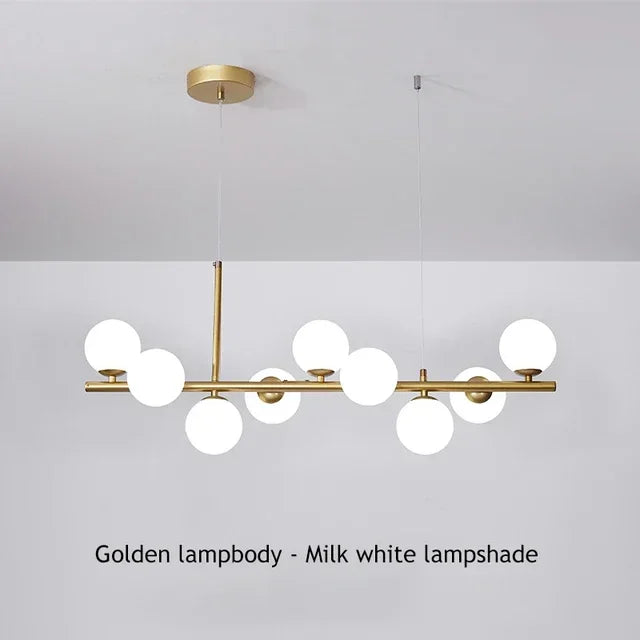 DecorBites™ Glass Ball Chandelier for Modern Home Lighting