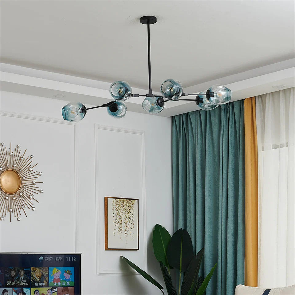 DecorBites™ Glass Ball LED Chandelier - Nordic Style