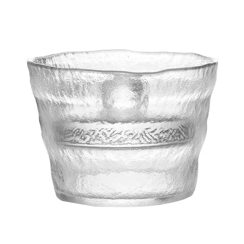 Glass kimchi storage jar with textured lid kitchen pickle container