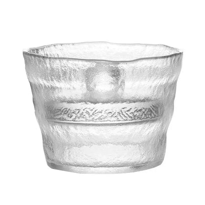 Glass kimchi storage jar with textured lid kitchen pickle container