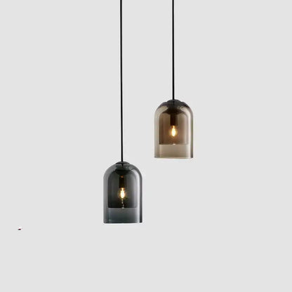 Glass led chandelier three light pendant for dining room