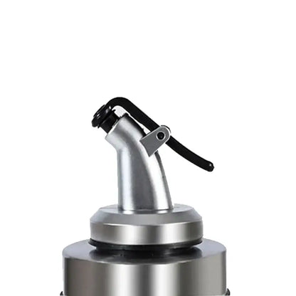 Glass seasoning dispenser bottle with stainless spout kitchen storage