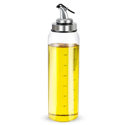 Glass seasoning dispenser bottle with stainless spout kitchen storage