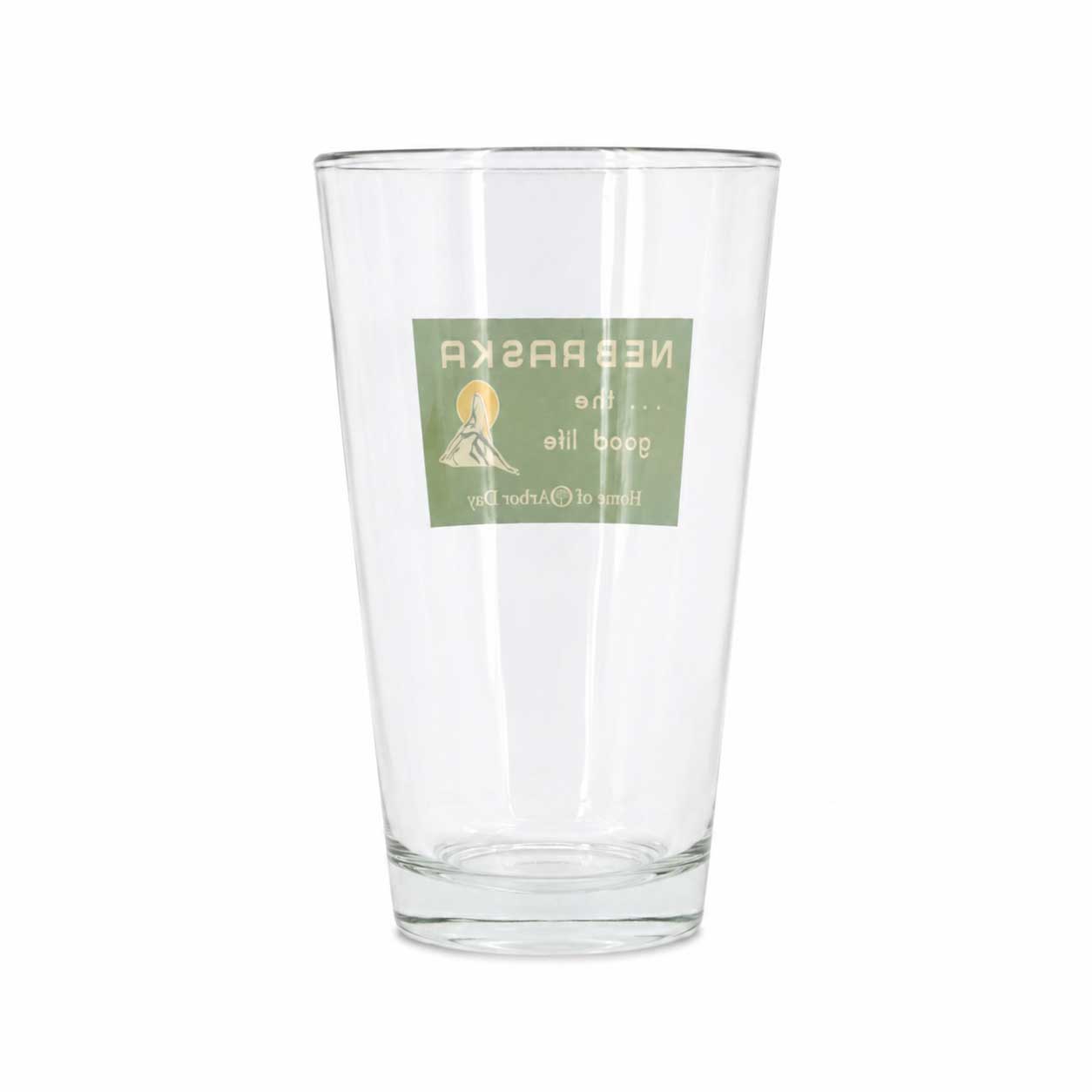 The Good Life Sign Pint Glass | 16 oz | Nebraska State Historical Society