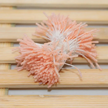 Glitter pom pom mini flower stamen hair ties for kids bedroom