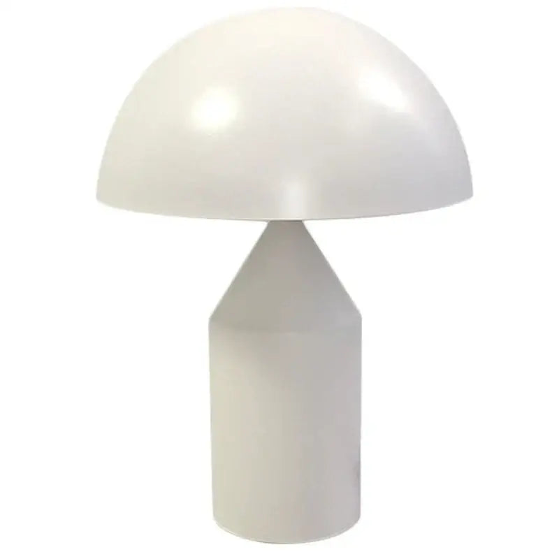Glossy black white & gold mushroom lamp bedroom table light