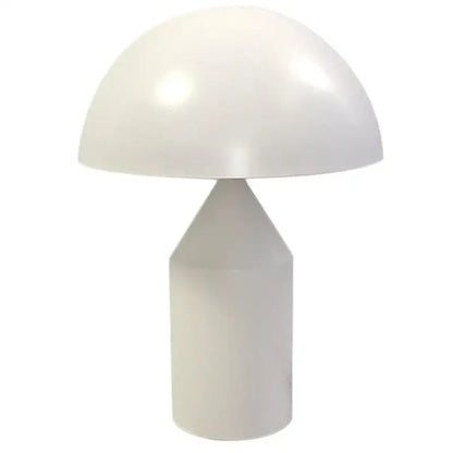 Glossy black white & gold mushroom lamp bedroom table light