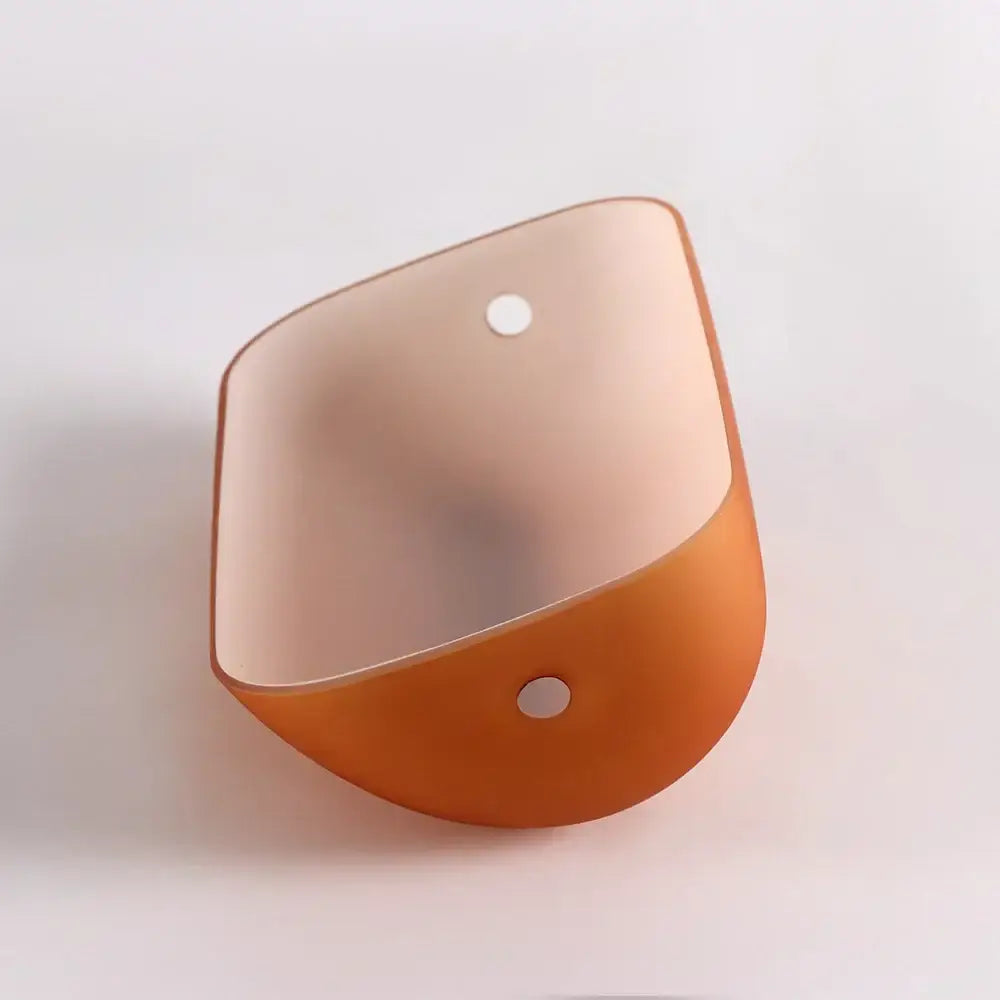 Glossy glass banker lamp cover office desk shade green & amber