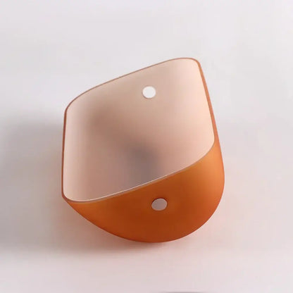 Glossy glass banker lamp cover office desk shade green & amber