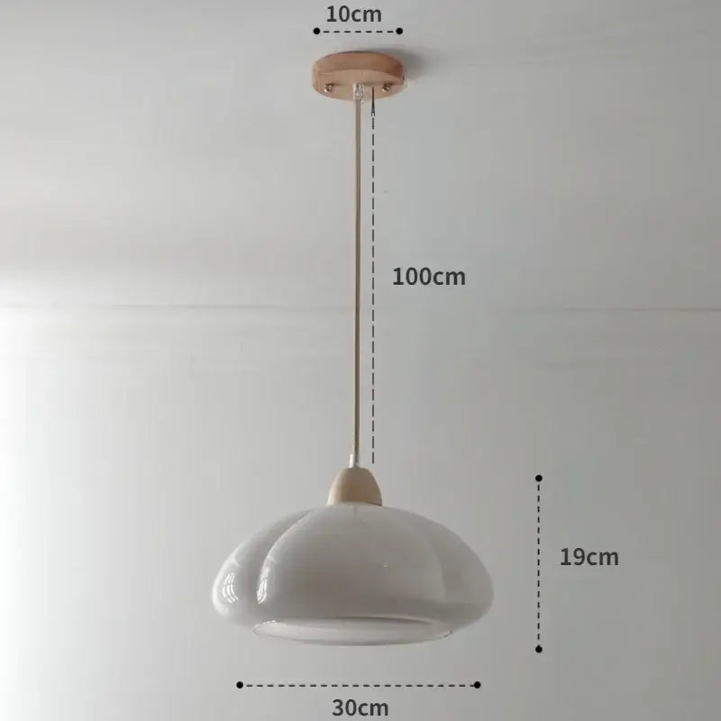 Glossy orange ceramic pumpkin chandelier for bedroom lighting
