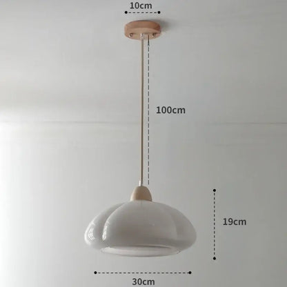 Glossy orange ceramic pumpkin chandelier for bedroom lighting