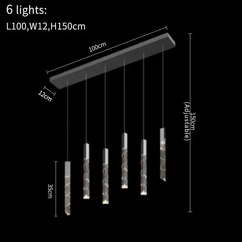 Gold and crystal led chandelier staircase living room light