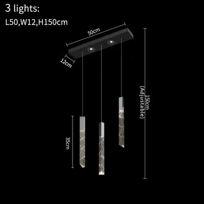 Gold and crystal led chandelier staircase living room light
