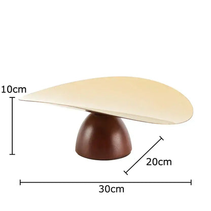 Gold and dark wood cake stand fruit bowl tray set for kitchen