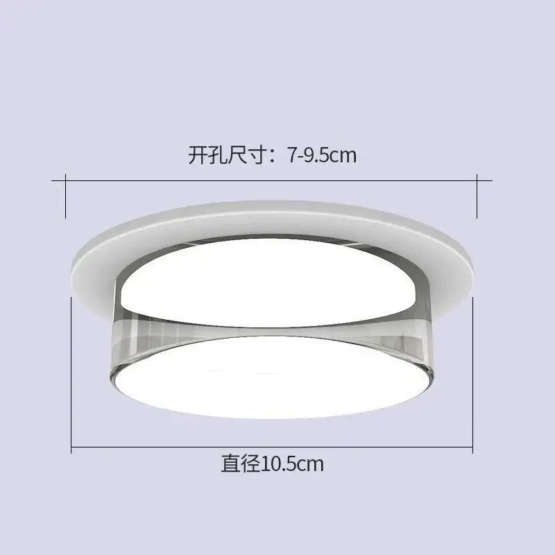 Gold and frosted crystal led ceiling lamp for living room