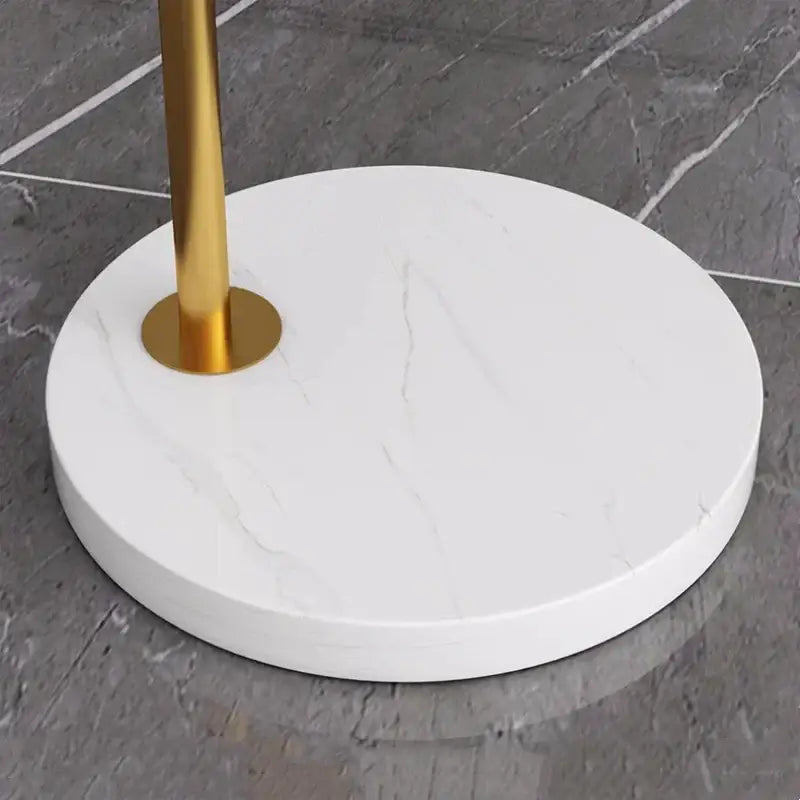 Gold arched designer marble floor lamp for living room lighting