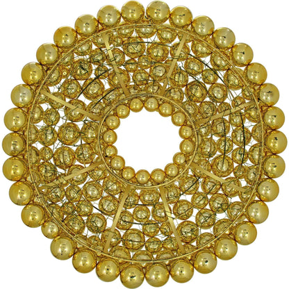 Gold Ball Ornament Wreath