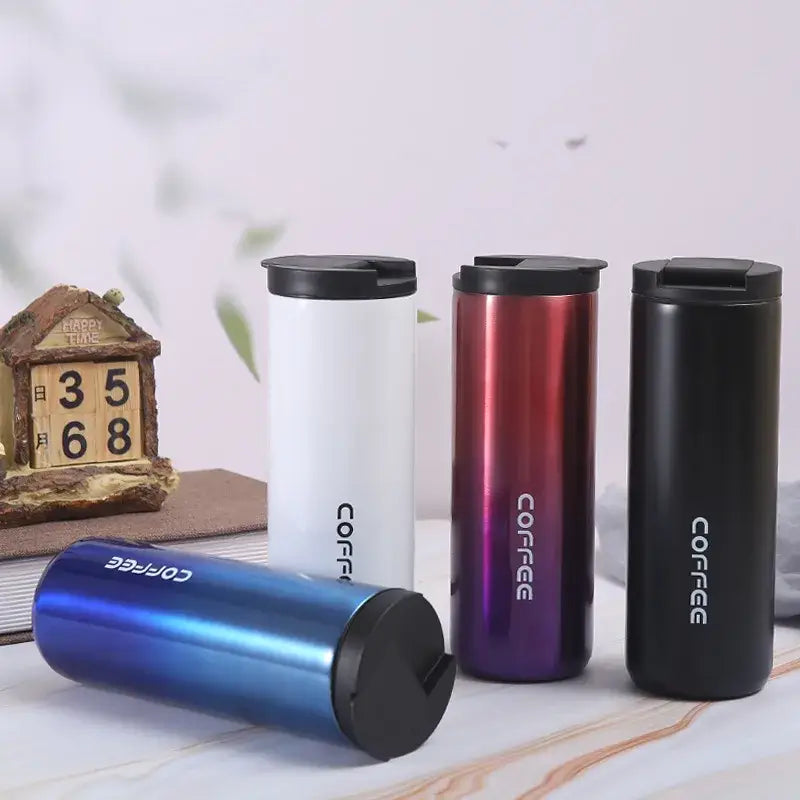 Gold & black insulated espresso cup kitchen thermal travel mug