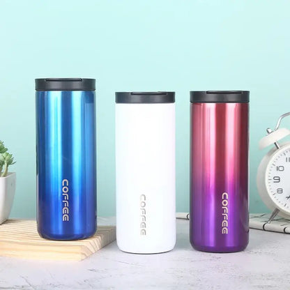 Gold & black insulated espresso cup kitchen thermal travel mug