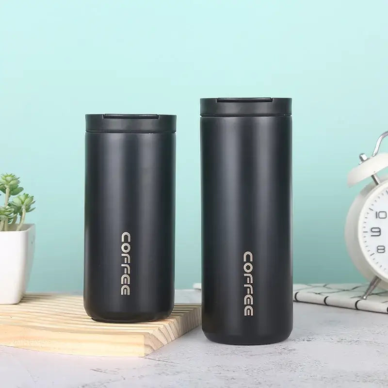 Gold & black insulated espresso cup kitchen thermal travel mug