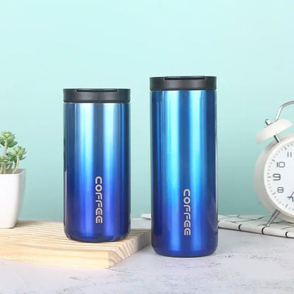 Gold & black insulated espresso cup kitchen thermal travel mug