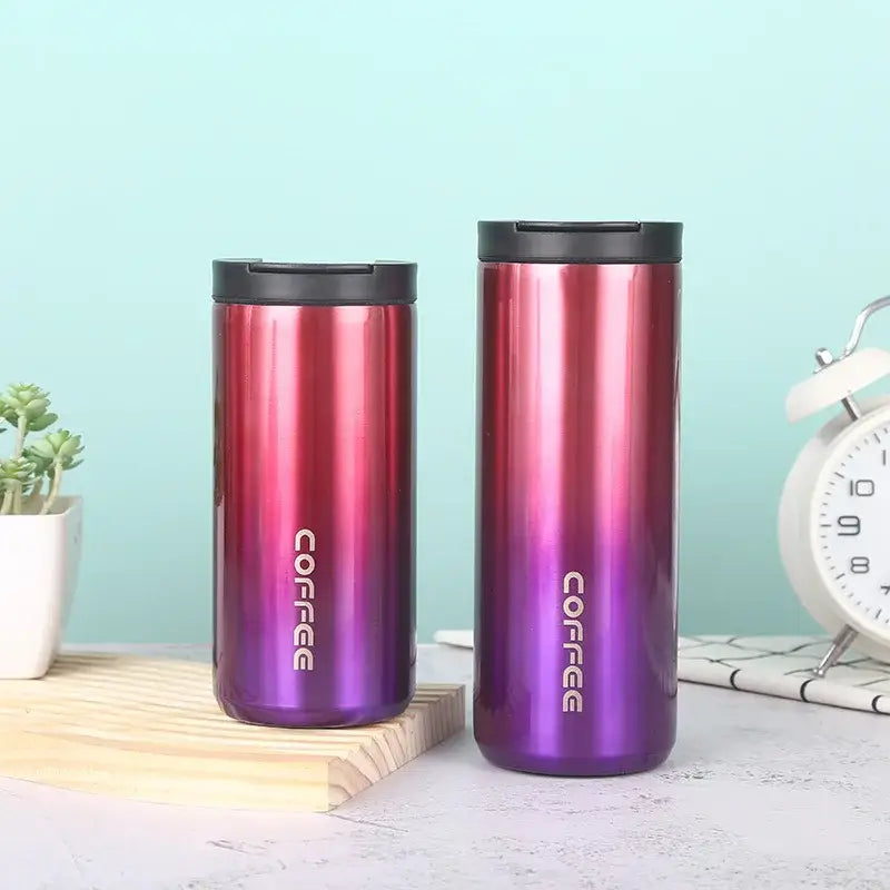Gold & black insulated espresso cup kitchen thermal travel mug