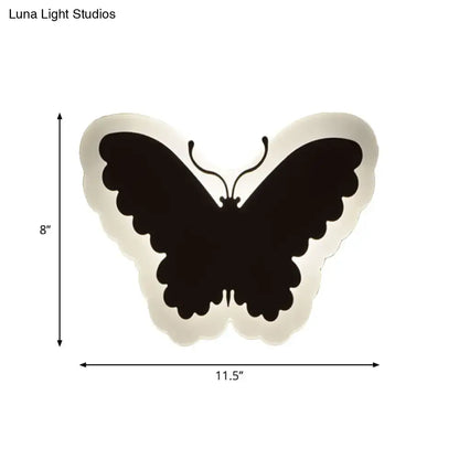 Gold & brown crescent led wall light – children’s bedroom sconce