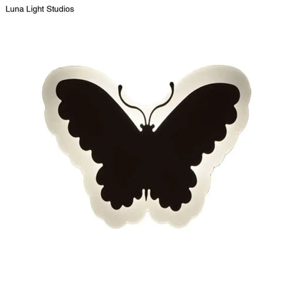 Gold & brown crescent led wall light – children’s bedroom sconce