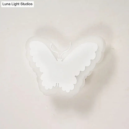 Gold & brown crescent led wall light – children’s bedroom sconce