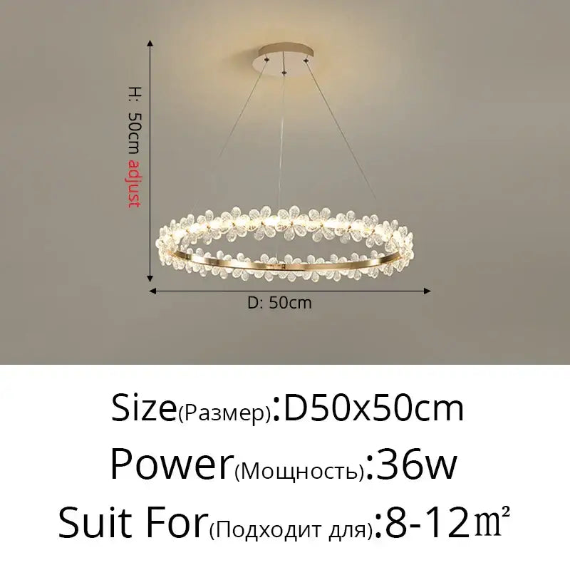 Gold butterfly crystal led chandelier living room pendant light