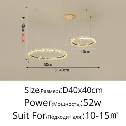 Gold butterfly crystal led chandelier living room pendant light