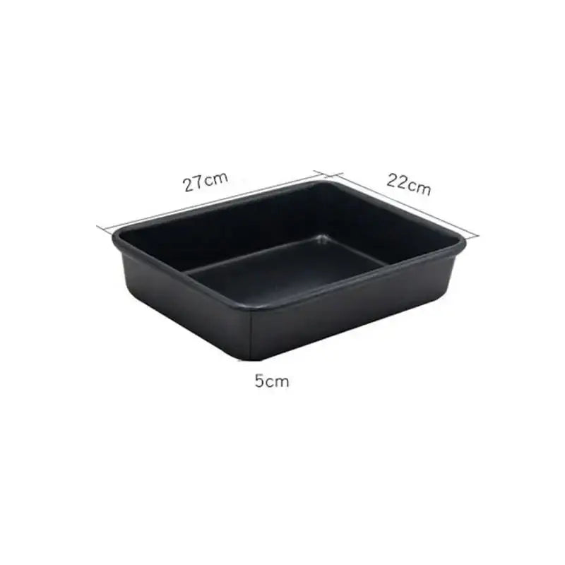 Gold carbon steel cake baking tray set kitchen non stick pan