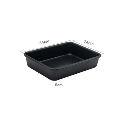 Gold carbon steel cake baking tray set kitchen non stick pan