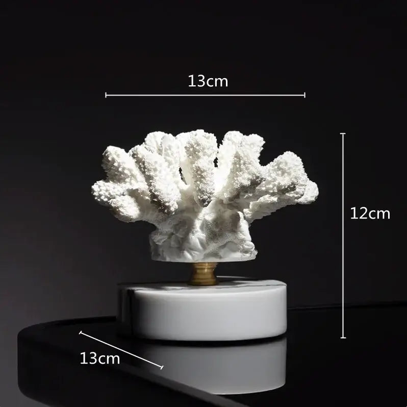 Gold coral crystal tree glass sculptures living room decor