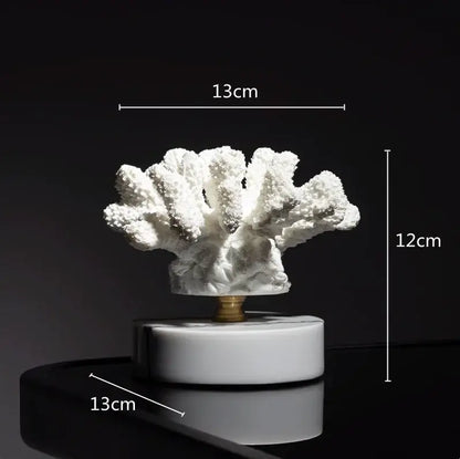 Gold coral crystal tree glass sculptures living room decor