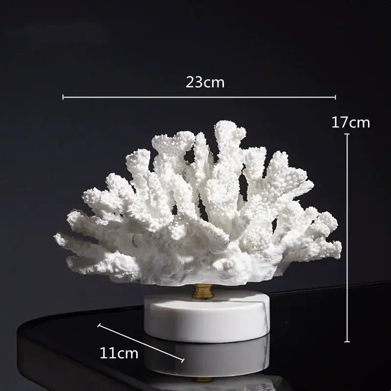 Gold coral crystal tree glass sculptures living room decor