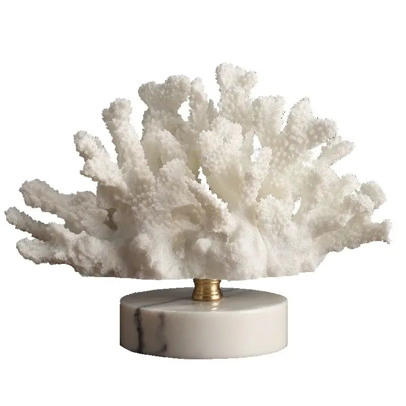 Gold coral crystal tree glass sculptures living room decor
