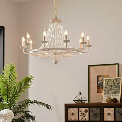 Gold country candle crystal chandelier dining room pendant light