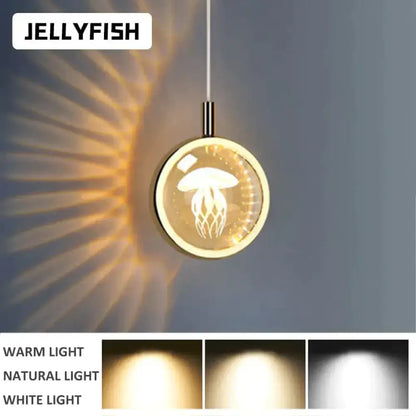Gold crystal glass led pendant lights for dining room kitchen