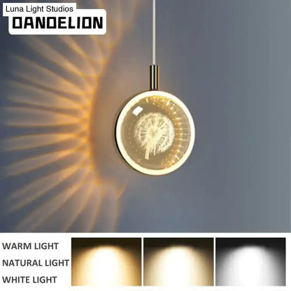 Gold crystal glass led pendant lights for dining room kitchen
