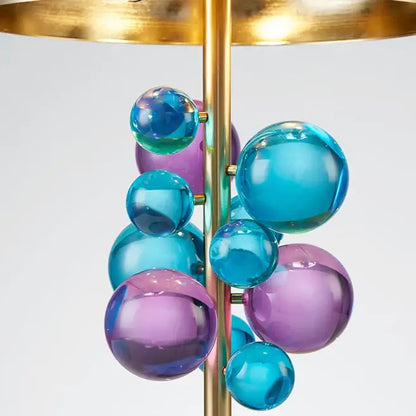 Gold crystal marble bubble table lamp bedroom decor