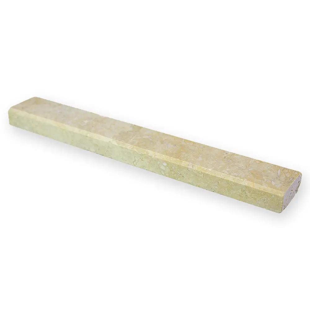 Gold Dust Honed Fluted Liner Marble Moldings 1 3/8x9