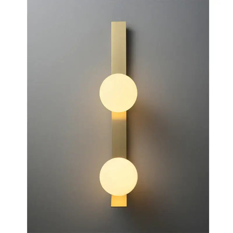 Gold glass ball nordic wall lamp for living room bedside study balcony